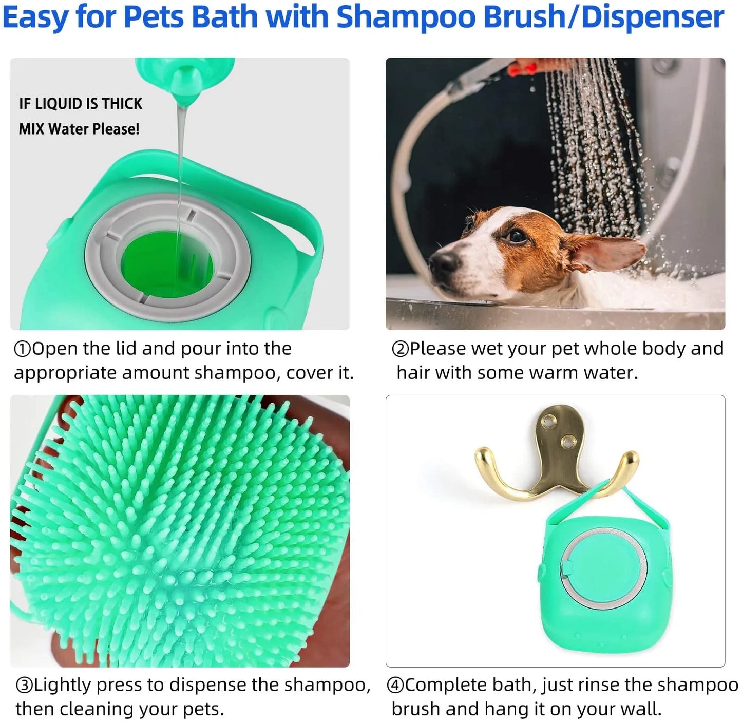 Shampoobürste für Haustiere