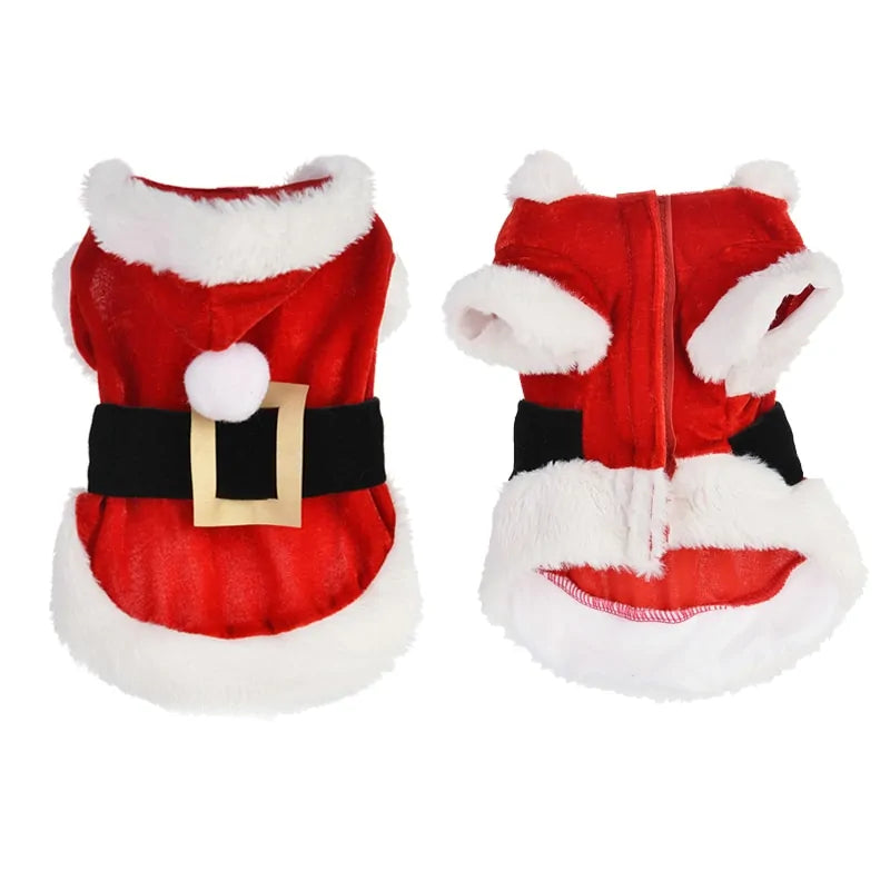 Santa Weihnachtskostüm für Hund und Katze